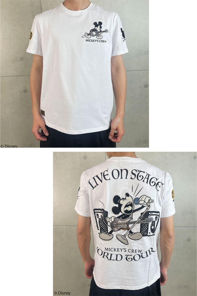 フラッグスタッフ×ミッキー ミッキークルー半袖Tシャツ Flagstaff