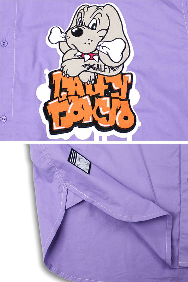 わんわん落書きカラフルシャツ GALFY 131004 ガルフィー 犬 ゆったりめ オーバーサイズ ユニセックス わんわん落書きカラフルシャツ GALFY 131004 ガルフィー 犬 ゆったりめ