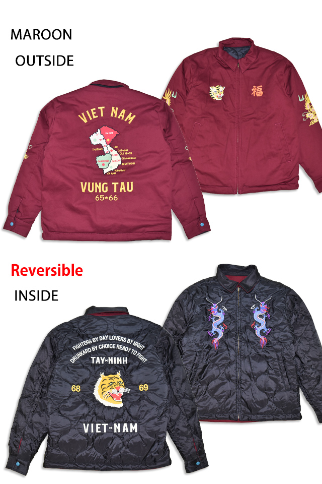 コットンツイル×ナイロン リバーシブルベトジャン HOUSTON 51514