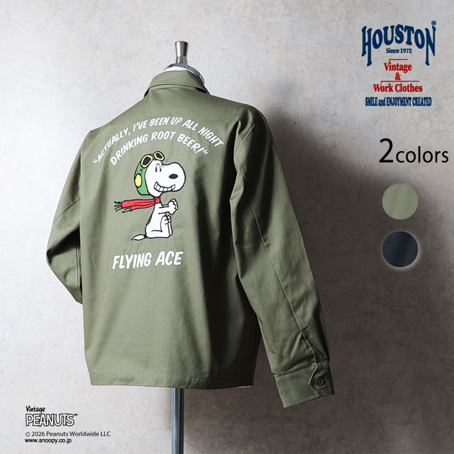 HOUSTON×PEANUTS EMB VIETNAM JACKET【FLYING ACE】 HOUSTON 51607