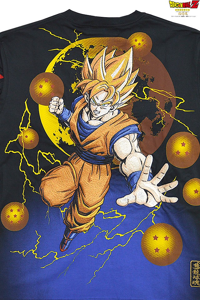 ドラゴンボールコラボ 超サイヤ人覚醒長袖Tシャツ「孫悟空」 絡繰魂