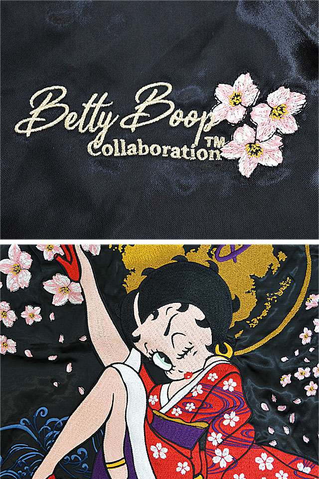 BETTY BOOP×絡繰魂 BETTY桜月夜スカジャン 絡繰魂 223025 和柄 和風 ベティーちゃん リバーシブル : kkd-m22803 :  サクラスタイル - 通販 - Yahoo!ショッピング