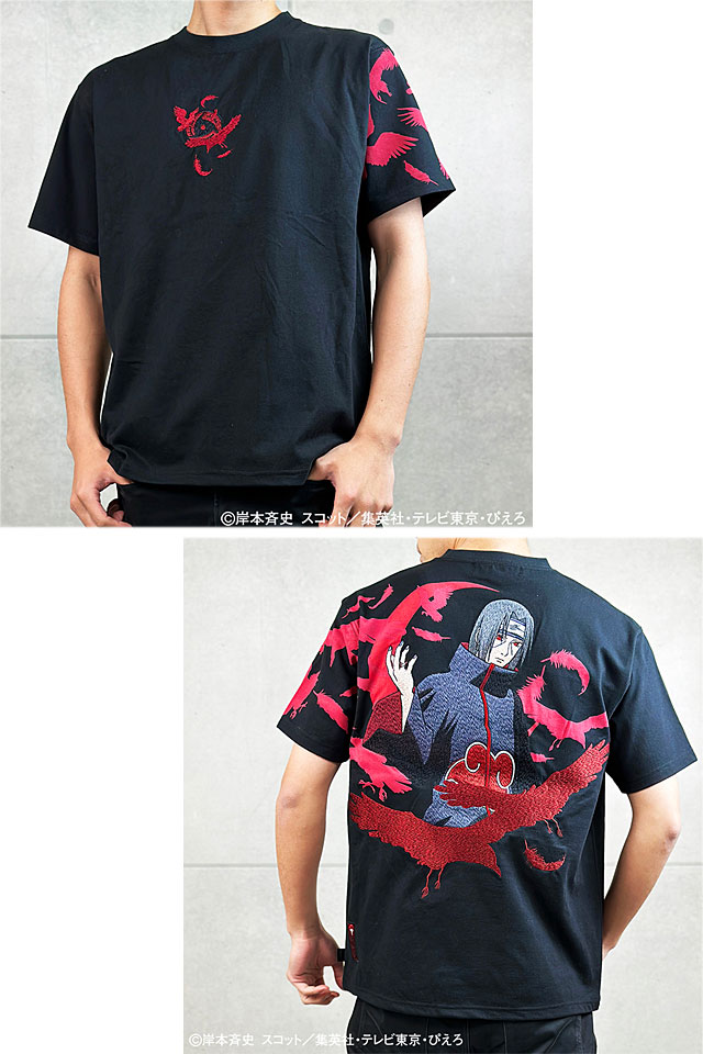 NARUTO×絡繰魂 【うちはイタチ】暁半袖Tシャツ 絡繰魂 242004 和