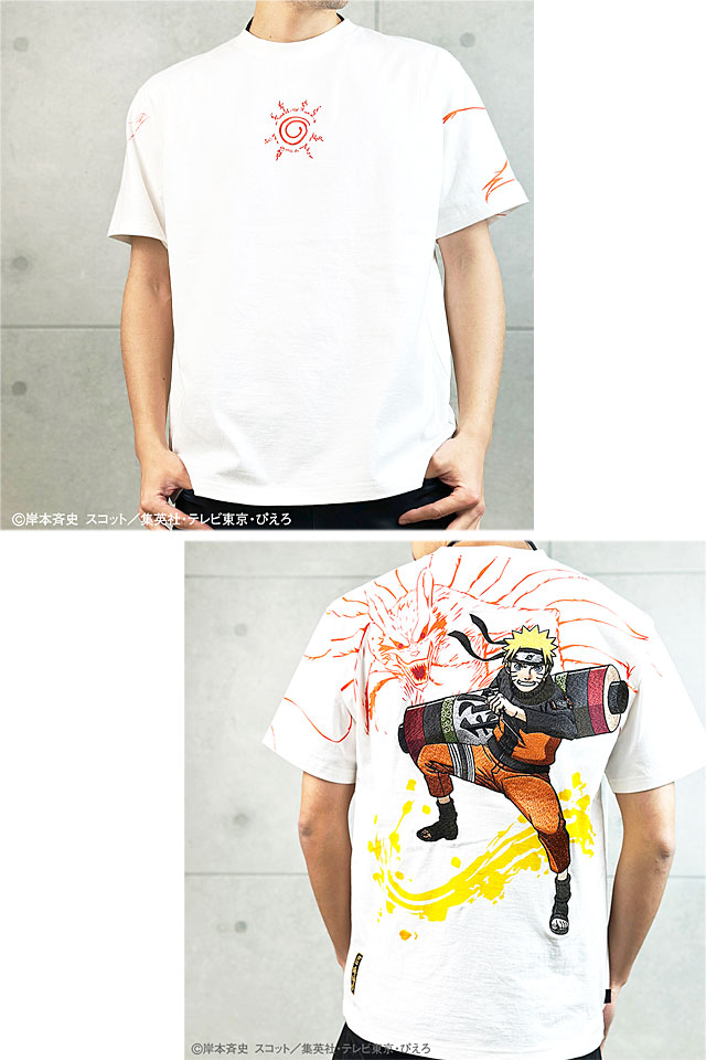 NARUTO×絡繰魂 【ナルト×クラマ】半袖Tシャツ 絡繰魂 242003 和