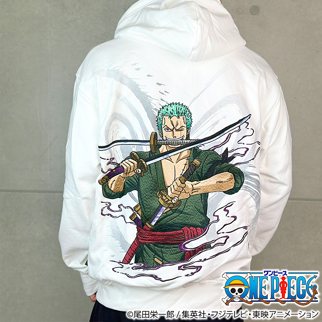 絡繰魂×ONE PIECE ゾロ海賊狩りのスウェットパーカー 絡繰魂 243026 和