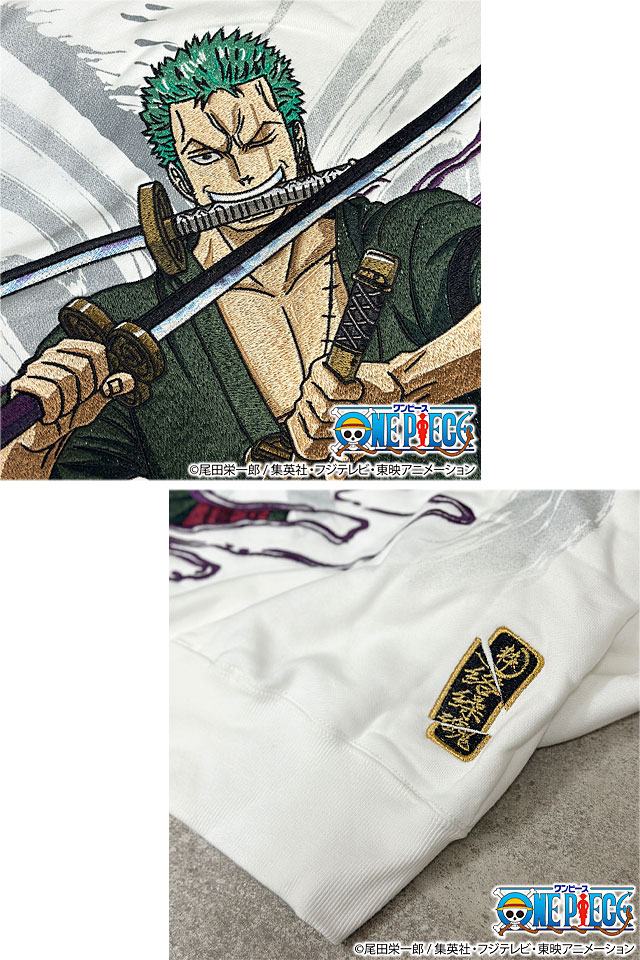 絡繰魂×ONE PIECE ゾロ海賊狩りのスウェットパーカー 絡繰魂 243026 和