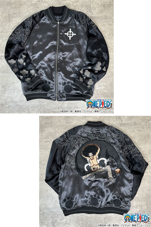 未使用　絡繰魂 ONE PIECE バーソロミュー・くま　スカジャン 絡繰魂×ONE PIECE 英雄リバーシブルスカジャン「バーソロミュー・くま