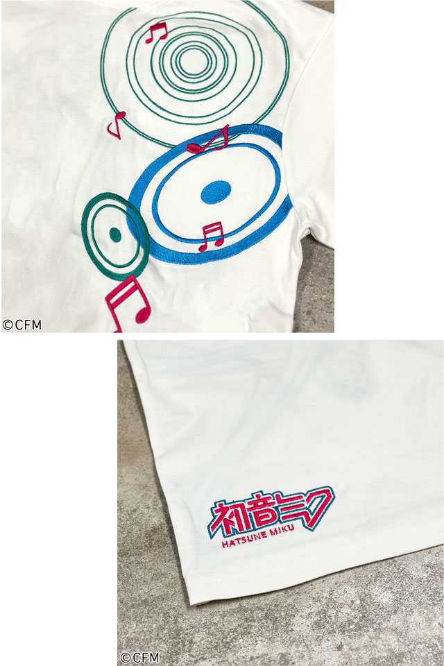 絡繰魂×初音ミク 爆音半袖Tシャツ 絡繰魂 262005 和柄 和風 刺繍 