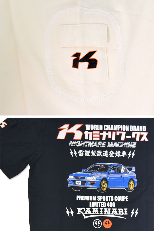 半袖Tシャツ「親父」 カミナリ KMT-270 雷 エフ商会 昭和 レトロ 旧車