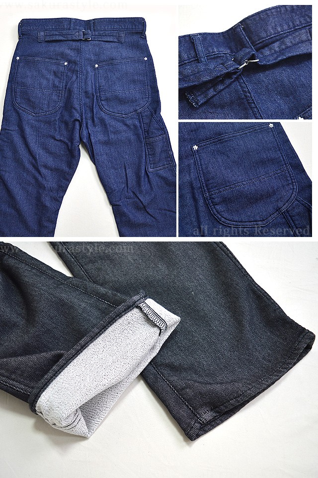 スウェットライクダブルニーニットぺインターパンツ 備中倉敷工房 倉