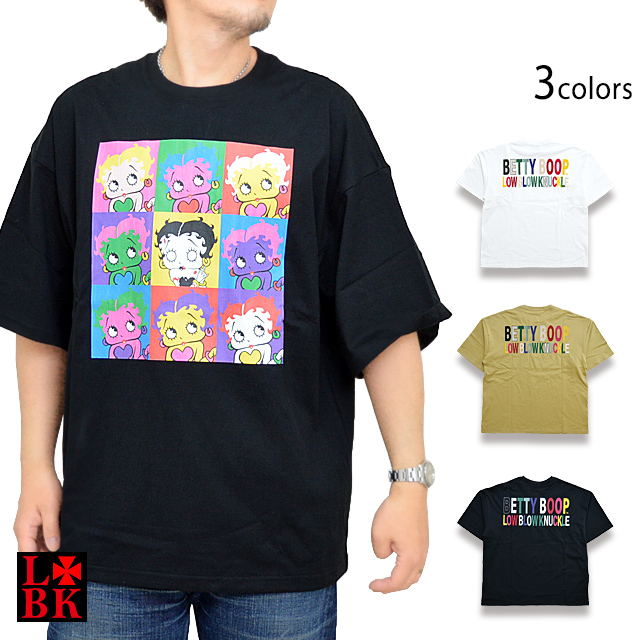 LBK×BETTY ポップアートゾンビBETTY BIG Tee ロウブロウナックル
