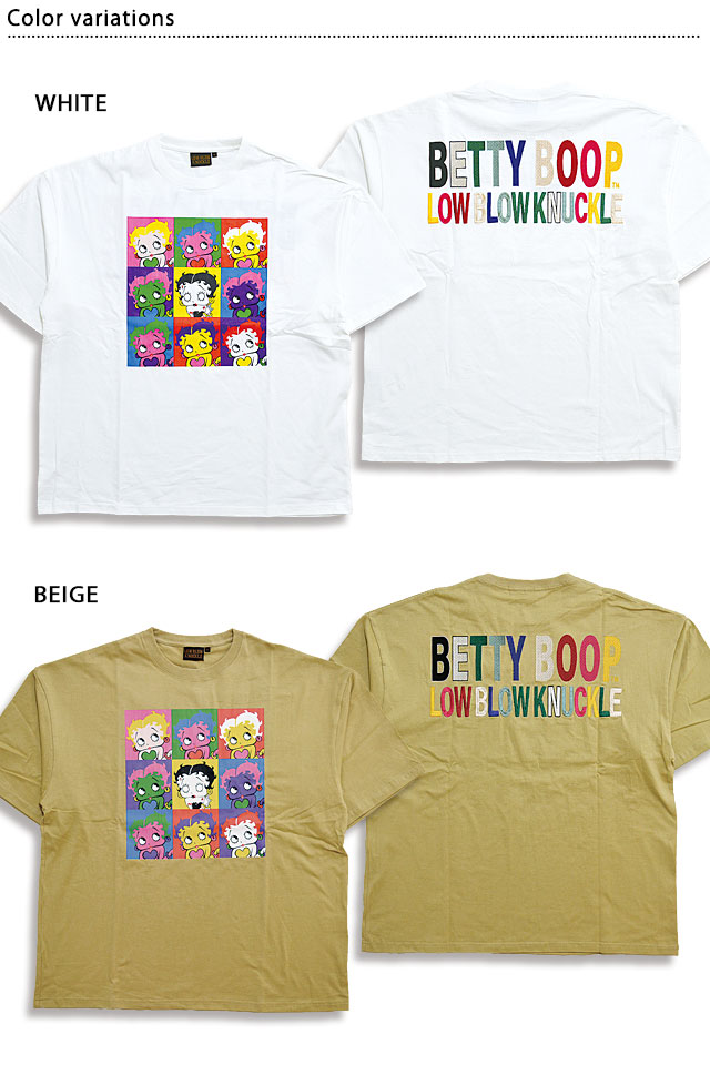LBK×BETTY ポップアートゾンビBETTY BIG Tee ロウブロウナックル