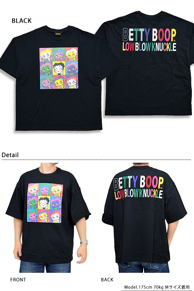 LBK×BETTY ポップアートゾンビBETTY BIG Tee ロウブロウナックル