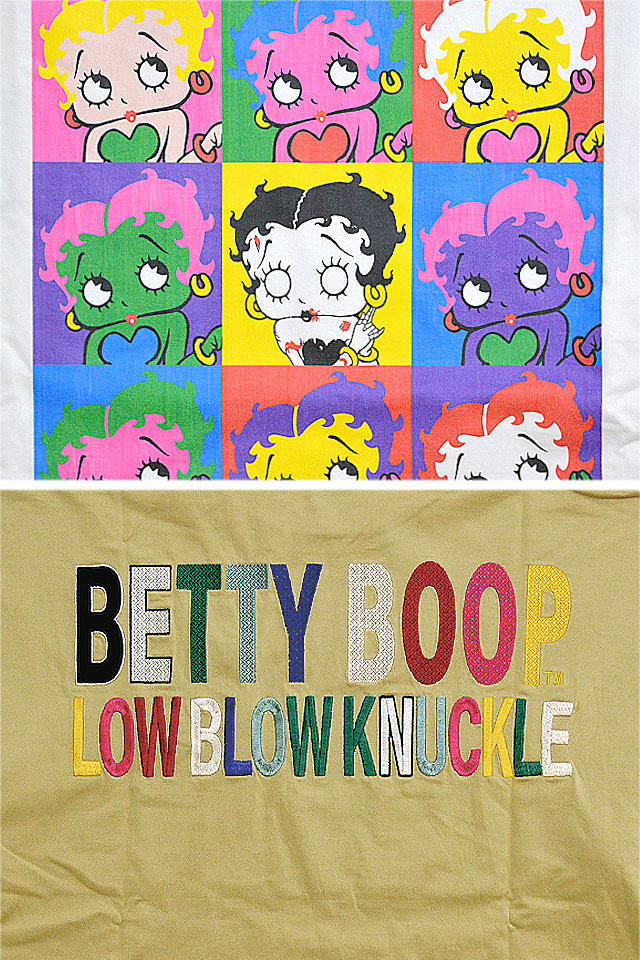 LBK×BETTY ポップアートゾンビBETTY BIG Tee ロウブロウナックル