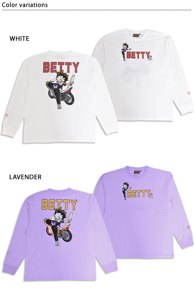 LBK×BETTY ぶっちぎりセクシーヤンキーBETTYロングTシャツ ロウブロウ