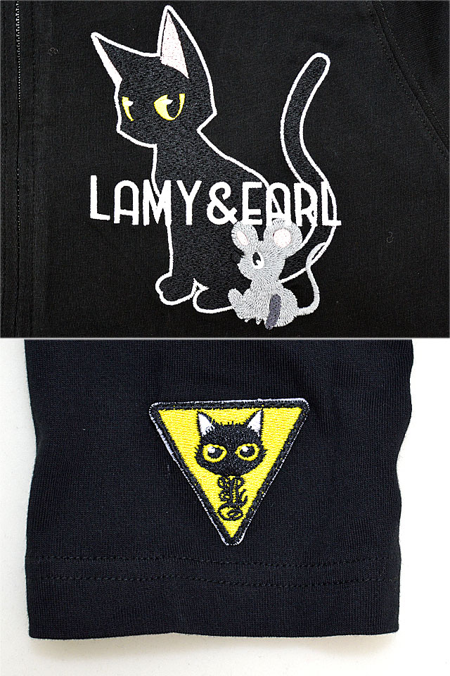 ラミ＆アール みんないつも一緒ジップパーカー LIN AL-75092 猫 ねこ 