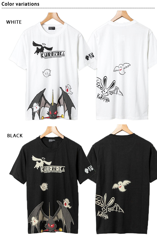 黒菟華 みんな！クロナがこっちを見ているよ半袖Tシャツ LIN AL-757005