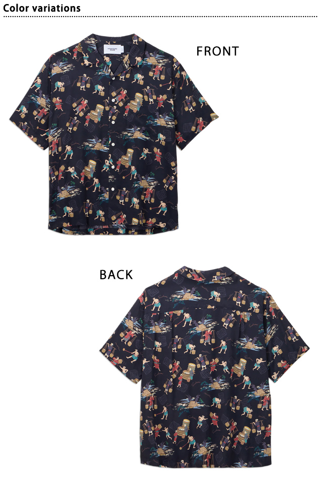 桃太郎ジーンズ（MOMOTARO JEANS） レーヨンアロハシャツ MMSS6005