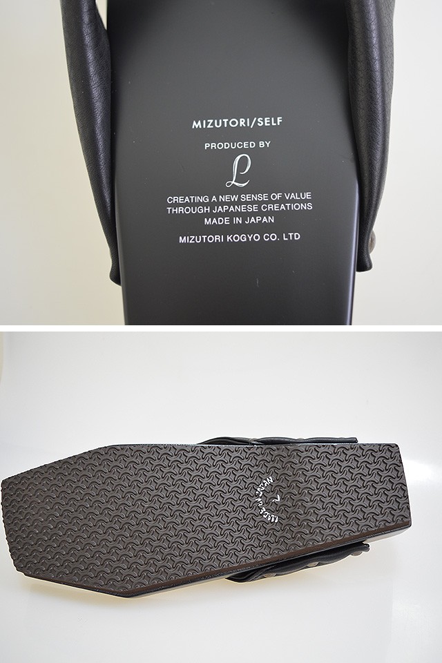 m×d COLOR GETAレザー下駄 mizutori 水鳥工業 日本製 和柄 国産 和風
