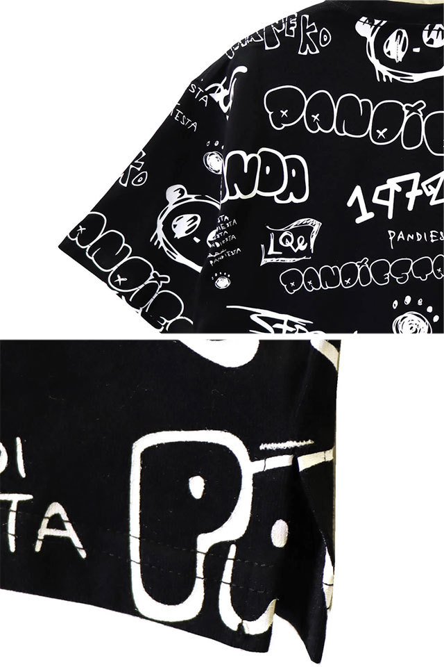 Pandiestaロゴアップリケ パーカーセットアップ◆PANDIESTA JAPAN ホワイトLサイズ 554561 パンディエスタジャパン 上下 ユニセックス 総柄セットアップ PANDIESTA JAPAN 551359 パンディエスタジャパン パンダ 上下 リラックスウェア