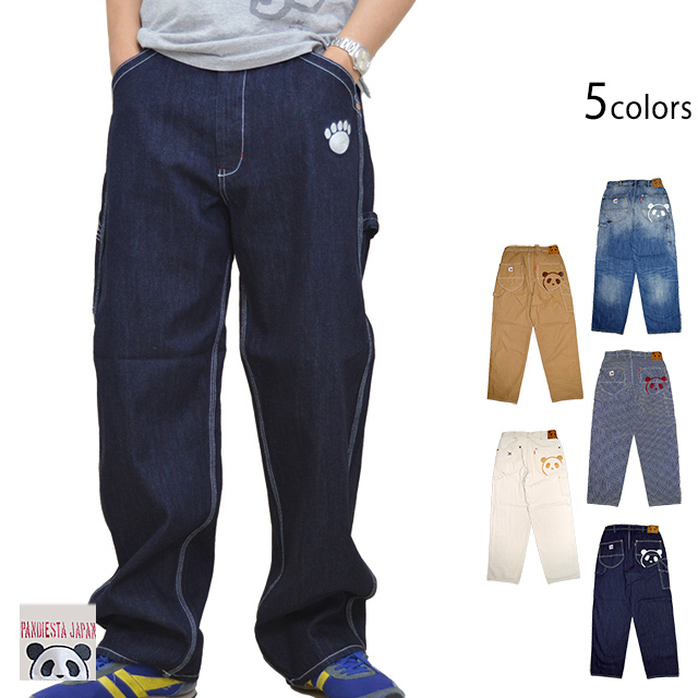 熊猫謹製ワイドシルエットペインターパンツ PANDIESTA JAPAN 561652 パンディエスタジャパン パンダ ジーンズ 熊猫謹製ワイドシルエットペインターパンツ PANDIESTA JAPAN 561652