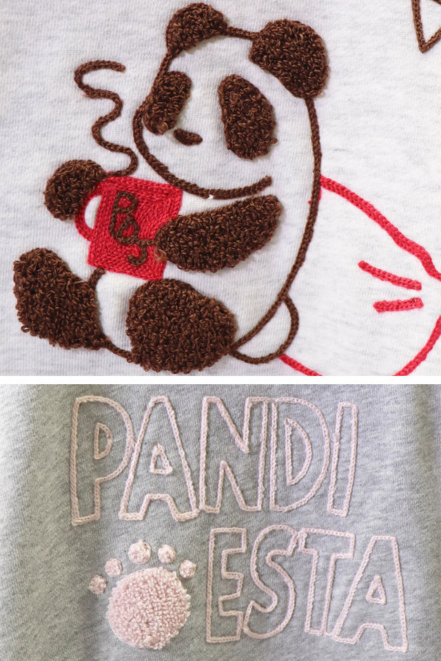 ランダム刺繍BIGパーカー PANDIESTA JAPAN 561211 パンディ
