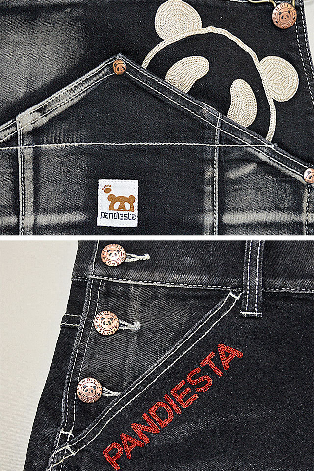 2WAYのぞきパンダオーバーオール PANDIESTA JAPAN 582650 パンディ