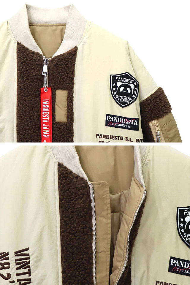 ボア切替中綿BIG MA-1ジャケット PANDIESTA JAPAN 592954