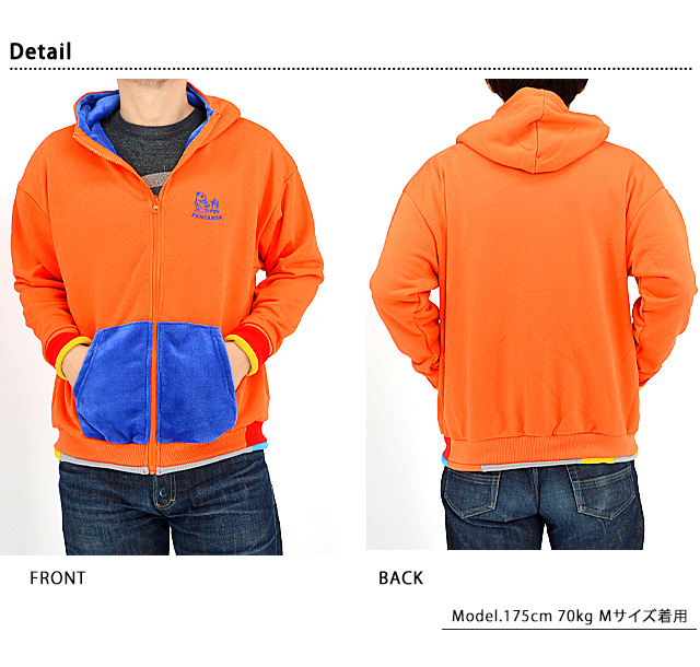 PANCAMDA ファー×裏毛クレイジー切替パーカー◇PANDIESTA JAPAN