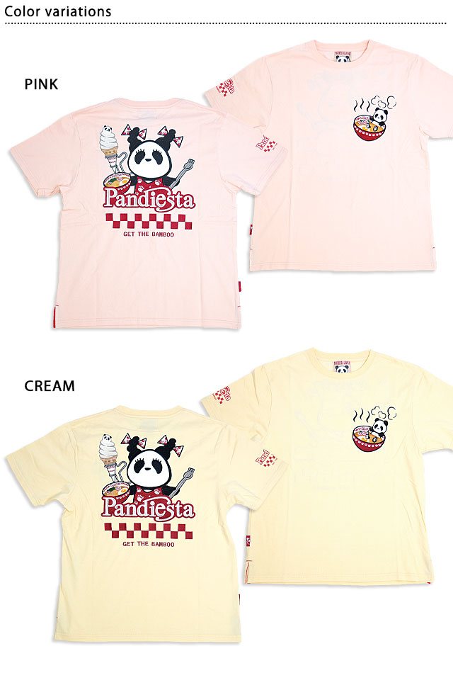 RAMEN＆ICE GIRL半袖Tシャツ PANDIESTA JAPAN 523856 パンディエスタ