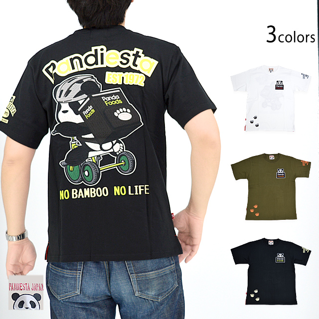 PDJ Delivery半袖Tシャツ PANDIESTA JAPAN 523859 パンディエスタジャパン パンダ 刺繍 PDJ Delivery半袖Tシャツ PANDIESTA JAPAN 523859 パンディエスタ