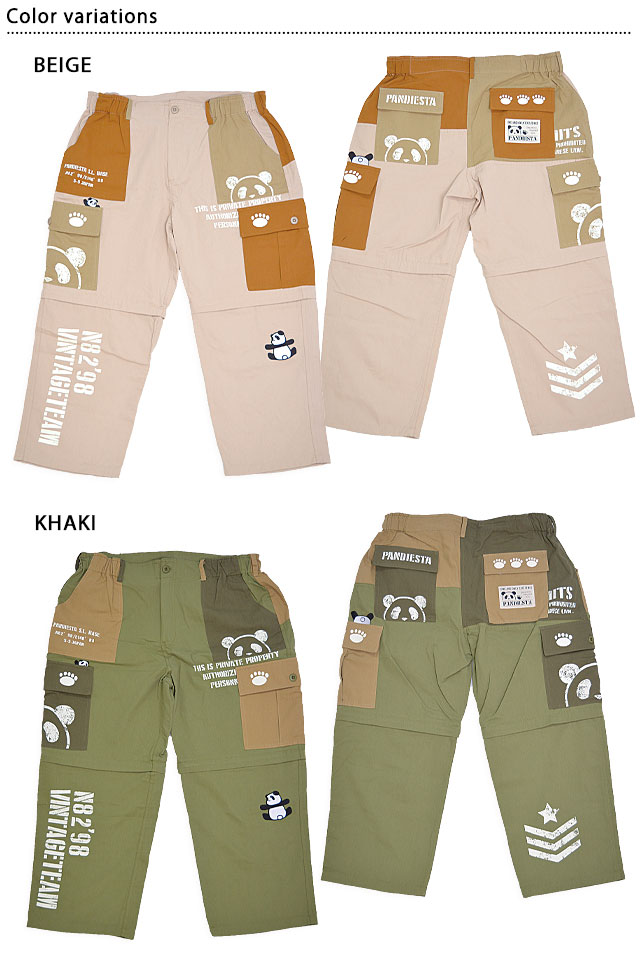 PANDIESTA ホワイトステッチ　ストレッチ　カーゴパンツ　XXL パンディエスタ PANDIESTA カーゴパンツ ミリタリー クロップド