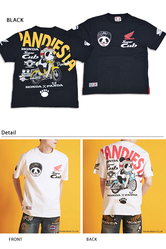 HONDA×PANDIESTA SUPER CUB半袖Tシャツ PANDIESTA JAPAN 523503