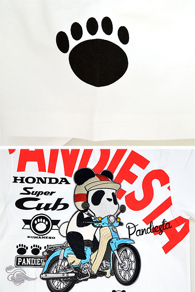 HONDA×PANDIESTA SUPER CUB半袖Tシャツ PANDIESTA JAPAN 523503
