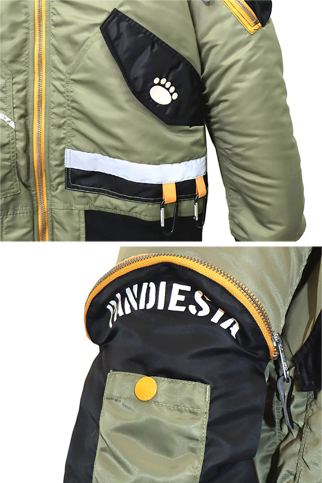 トイプレーンパンダスタンドミリタリージャケット PANDIESTA