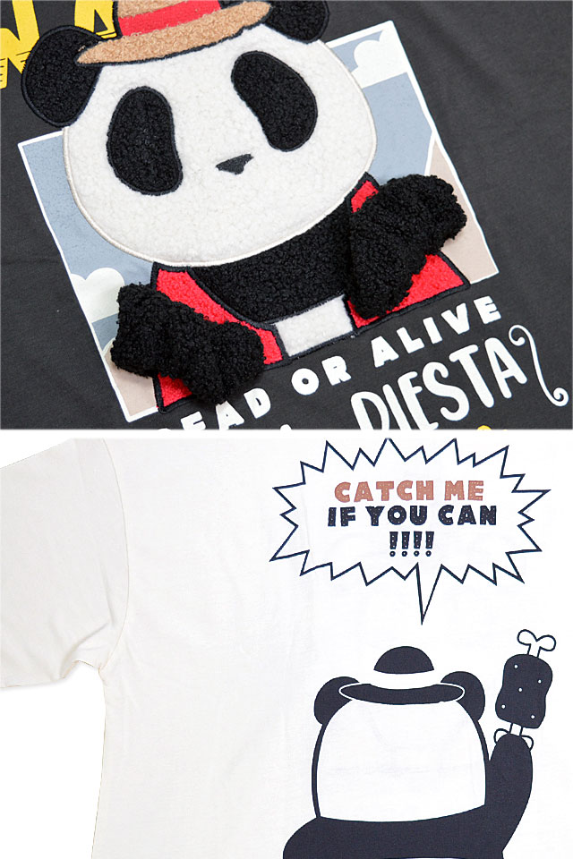 手ぶらパンダ半袖Tシャツ PANDIESTA JAPAN 554471 パンディエスタ