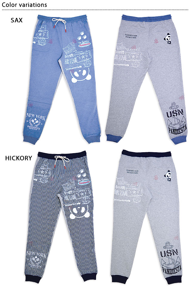 前後切替スウェットパンツ PANDIESTA JAPAN 554957 パンディエスタジャパン パンダ ジョガーパンツ 前後切替スウェットパンツ PANDIESTA JAPAN 554957 パンディエスタ