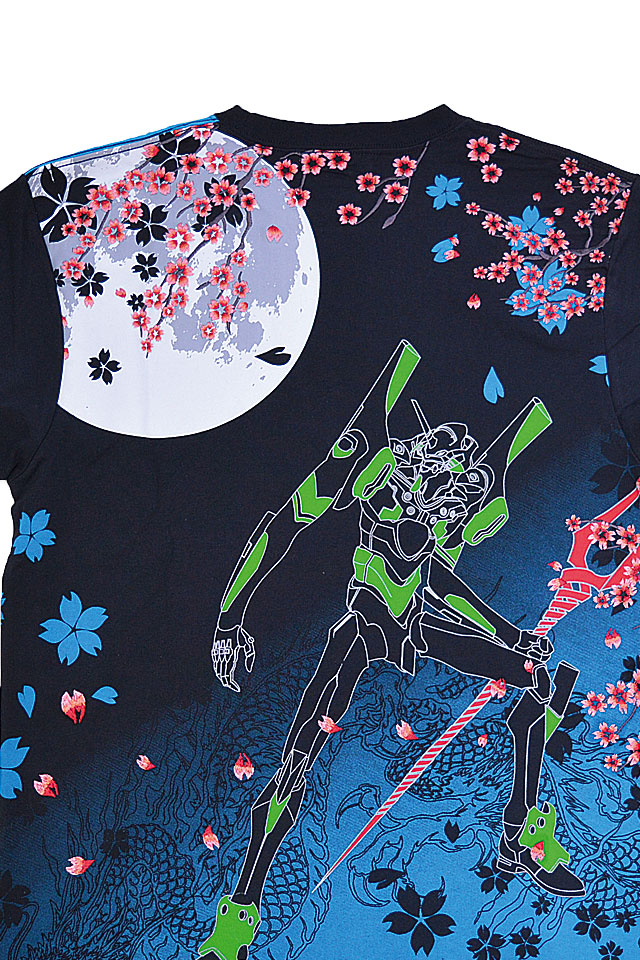 EVANGELION×錦 雅桜×初号機半袖Tシャツ 錦 554217 和柄 和風