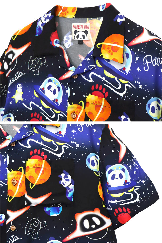 スペースパンダアロハシャツ PANDIESTA JAPAN 585204 パンディエスタ