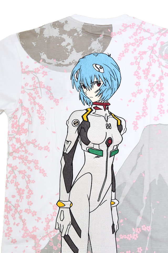 EVANGELION×錦 綾波富士桜半袖Tシャツ 錦 585352 和柄 和風 刺繍 新