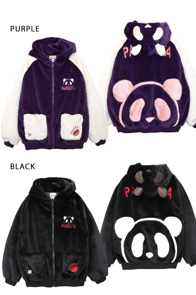 ラグラン切替フェイクファーパーカー PANDIESTA JAPAN 595200 パンディエスタジャパン パンダ ユニセックス ラグラン切替フェイクファーパーカー PANDIESTA JAPAN 595200 パンディ