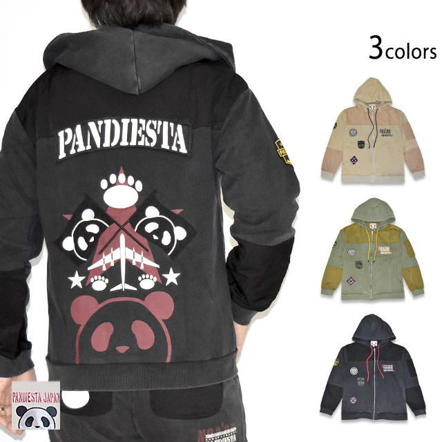 エアフォースパンダ切替フルジップパーカー PANDIESTA JAPAN 595954