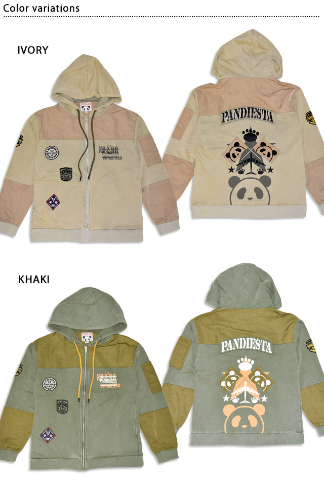エアフォースパンダ切替フルジップパーカー PANDIESTA JAPAN 595954
