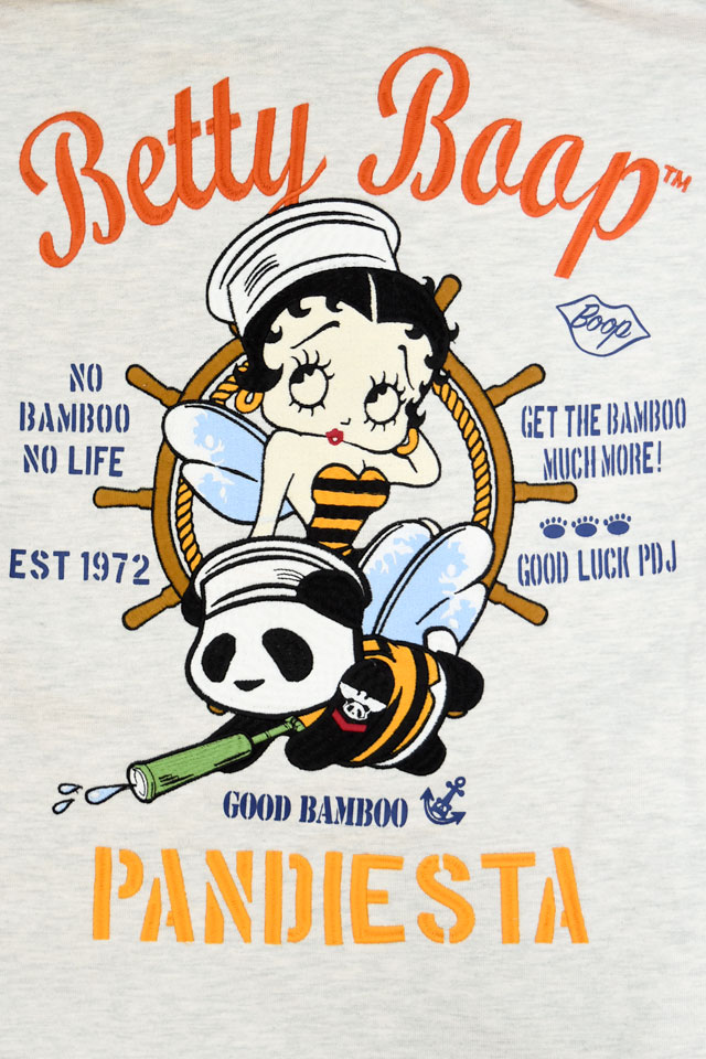 パンディエスタ×ベティブープ Honey Bee マリンBETTY ジップパーカー