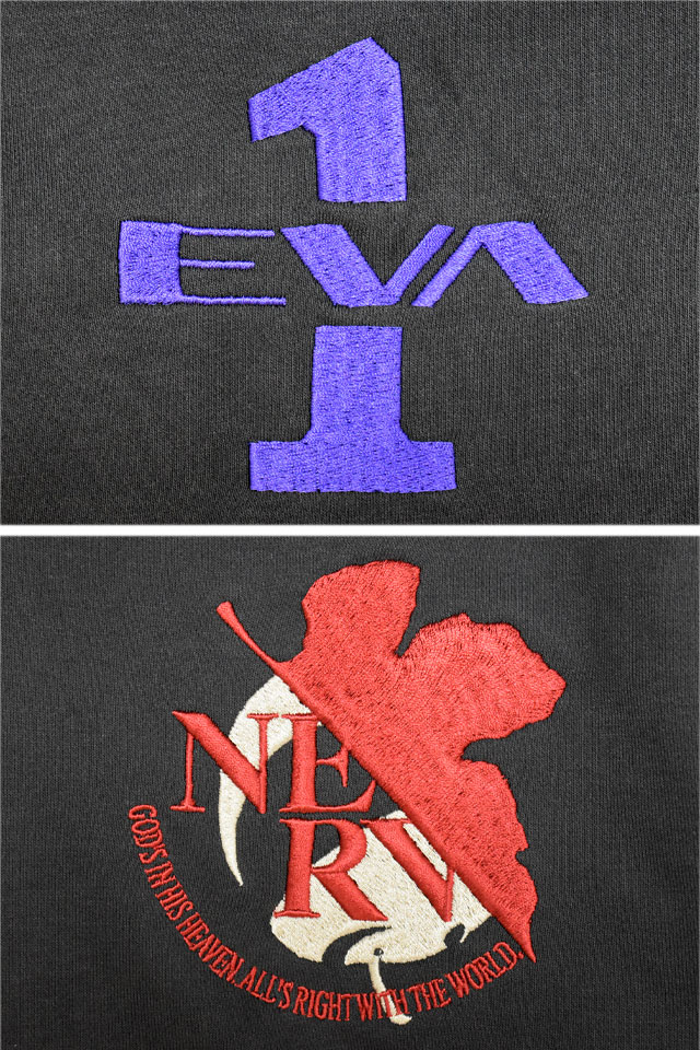 EVANGELION×錦 初号機×火龍ジップパーカー 錦 516350 和柄 和風