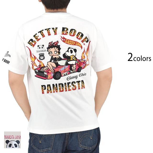 パンディエスタ×ベティブープ イタ車ライド BETTY半袖Tシャツ