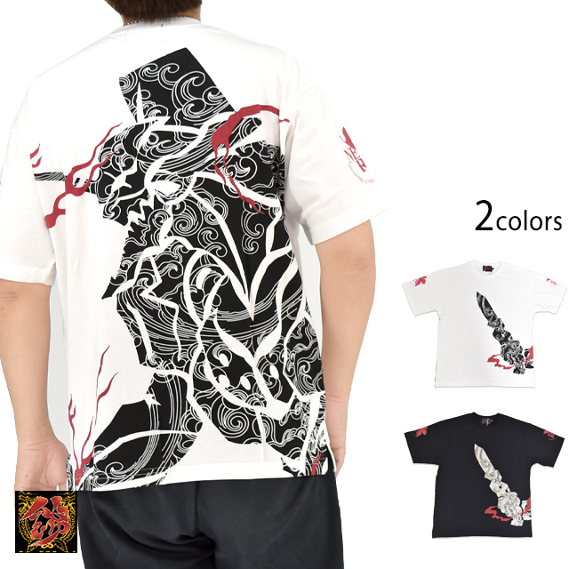EVANGELION×錦 トライバル波初号機半袖Tシャツ 錦 526356 和柄 和風