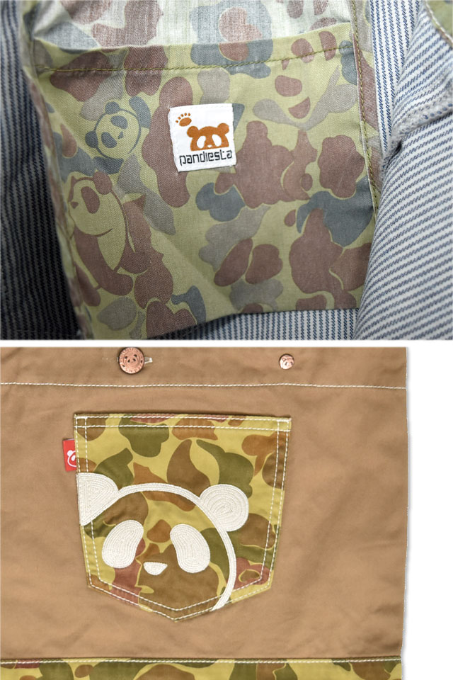 熊猫謹製 刺繍トートバッグ PANDIESTA JAPAN 585650 パンディエスタ 