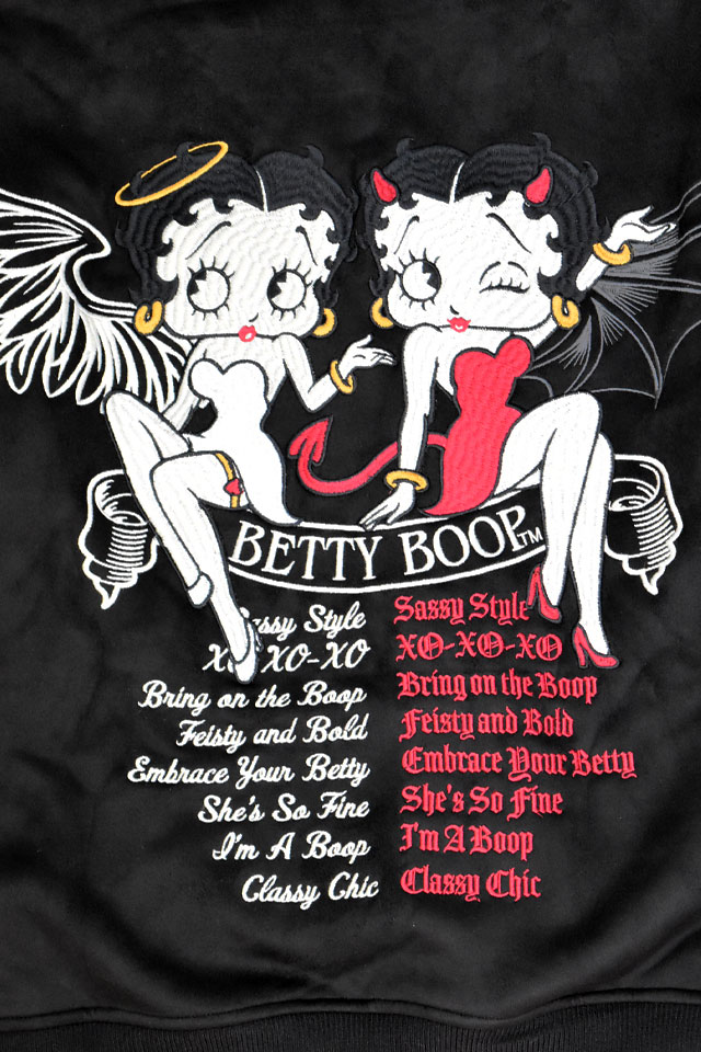 BETTY×ネバーマインド スムース×ファーボンディングジップパーカー