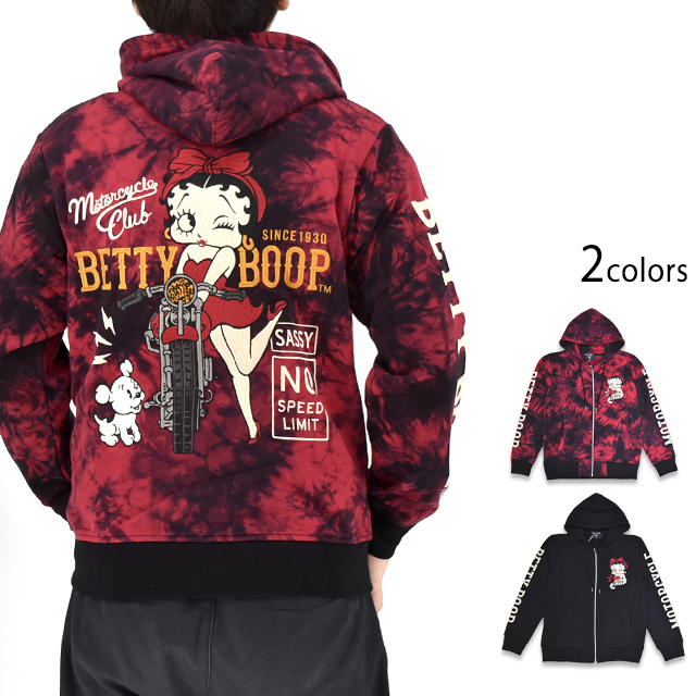 BETTY×ネバーマインド 裏毛スウェットジップパーカー NEVER MIND BBN